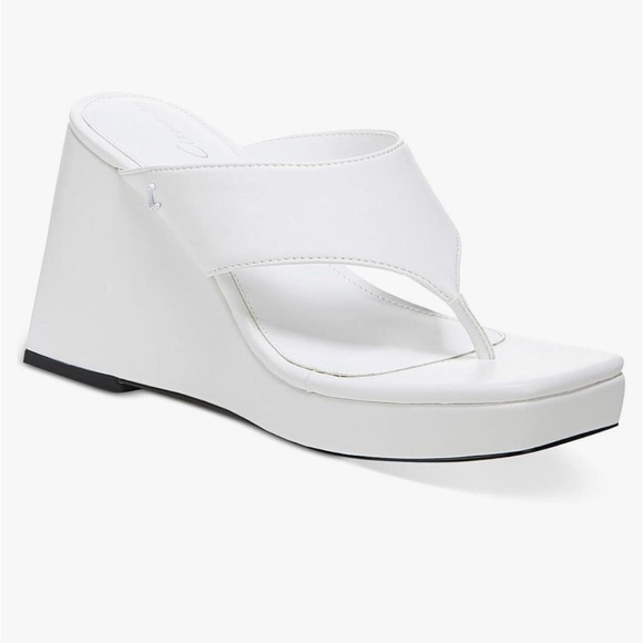 Circus by Sam Edelman Shoes - Circus- Sam Edleman-  MOIRA- White Wedge Sandals 9.5 M  New w/o Box- never worn